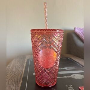 Starbucks Rose Gold Textured Tumbler